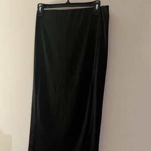 NWT Black Slip Skirt with slit
